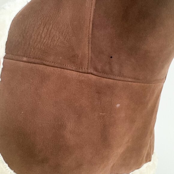 Vintage sheepskin Shearling Classic Vest M - Picture 6 of 7
